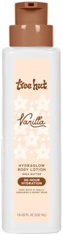 Tree Hut Hydraglow Body Lotion, Vanilla, 18 Fl Oz (Pack of 12) by TreeHut