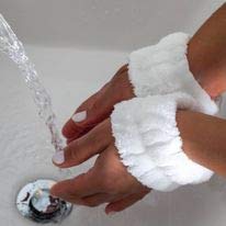 3 Piece - Original USA Spa Headband and Wrist Washband Face Wash Set - Reusable - Prevent Liquids from Spilling Down Your Arms -Birthday/Bridal Party/Skincare/Any Occasion Gift