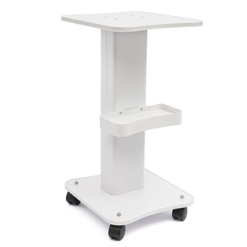Beauty Trolley Professional Salon Spa Pedestal Rolling Cart Wheel Stand Storage Equipment Machine Organizer Tray For Ultrasonic Cavitation Rf Coloring Hair Mobile Holder Stylist Esthetician Facial