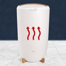 Zadro Large Hot Towel Warmer Bucket Timer Electric Towel Warmer for Bathroom Auto-Shut Off Heated Towel Warmer Spa (Large | 20L | 12" Dia. x 21" Tall, White)
