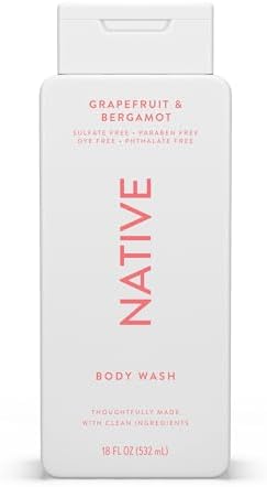 Native Body Wash Contains Naturally Derived Ingredients | For Women & Men, Sulfate, Paraben, & Dye Free Leaving Skin Soft and Hydrating | Grapefruit & Bergamot 18 oz by Unknown