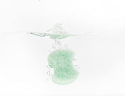 Spongeables Pedi Scrub Foot Exfoliating 20+ Wash Sponge, Green Apple, 1 Count - Image 4