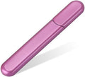 MiDenso Premium Glass Nail File with Case, Crystal Diamond Salon Best Beauty Nail Buffer for Natural and Acrylic Nails, Japanese Nano Technology, Rose Red by MiDenso-GivingItAll