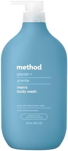 method Men’s Body Wash, Glacier + Granite, 28 fl oz by method