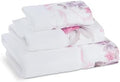 Zahari Home Michelle 3 Piece Bath Towel Set - Bath, Hand and Wash Towels with Modern Decor, Unique Design and Beautiful Floral Pattern by ZahariHome