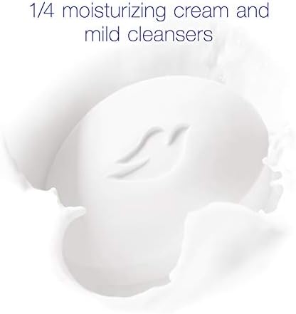Dove Beauty Bar Gentle Cleanser for Softer and Smoother Skin with 1/4 Moisturizing Cream White More Moisturizing than Bar Soap, 3.75 oz, 14 Bars - Image 4