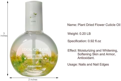 Flowery Scented Cuticle Oil, Infused with Real Flowers, Cuticle Revitalize Oil, Cuticle Remover - Cuticle Softener (0.92 fl.oz, JASMINE) - Image 4