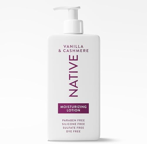 Native Moisturizing Hand & Body Lotion Contains Naturally Derived Plant-Based Moisturizers for Women and Men, Dermatologist Tested for Sensitive Skin, Vanilla & Cashmere Scent, 16.5 fl oz by Native