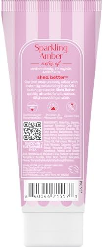 eos Shea Better Travel Size Body Lotion, Sparkling Amber, Limited Edition Skin Care, 24-Hour Moisture, Body Lotion for Women, travel size toiletries, Vegan, 2.5 fl oz - Image 2