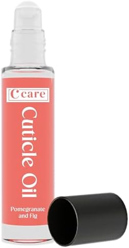 C CARE Pomegranate and Fig Roll-On Cuticle Oil | Natural Revitalizing Hydrating Nail Oil | Repaires Cuticles Overnight | Remedy For Damaged Skin And Thin Nails | Paraben Cruelty Free Formula | 10ml by CCARE