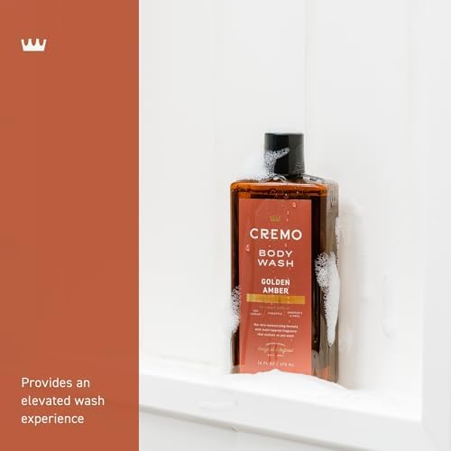 Cremo Body Wash for Men, Rich-Lathering Golden Amber, 16 Fl Oz (Pack of 12) - Image 3