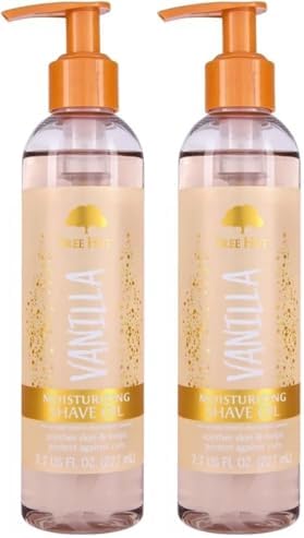 Tree Hut Vanilla Moisturizing Shave Oil,Hydrating Gel-to-Oil Formula for a Close,Smooth Shave,Made with Shea Butter,For All Skin Types,7.7 fl oz,(Pack of 2) by TreeHut