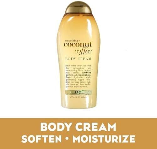 OGX Smoothing + Coconut Coffee Body Cream 19.5 oz,(Pack of 4) - Image 4