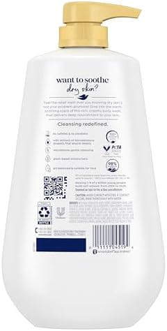 Dove Dryness Relief Body Wash with Jojoba Oil, 30.6 oz - Image 2