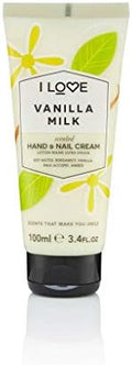 I LOVE Vanilla Milk Scented Hand and Nail Cream - Hand Cream for Dry Hands - Vitamin E, Coconut Oil, and Shea Butter - Silicone Free - 3.4 oz by ILove