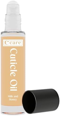 C CARE Milk and Honey Roll-On Cuticle Oil | Natural Revitalizing Hydrating Nail Oil For Repaired Cuticles Overnight | Remedy For Damaged Skin And Thin Nails | Paraben Cruelty Free Formula | 10ml by CCARE