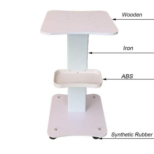 Beauty Trolley Professional Salon Spa Pedestal Rolling Cart Wheel Stand Storage Equipment Machine Organizer Tray For Ultrasonic Cavitation Rf Coloring Hair Mobile Holder Stylist Esthetician Facial