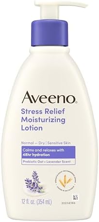 Aveeno Stress Relief Moisturizing Body Lotion, Lavender Scent, 12 fl. oz by Aveeno