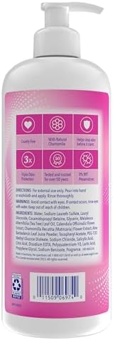 Vagisil Feminine Wash for Intimate Area Hygiene, Odor Block, Gynecologist Tested, Hypoallergenic, 16.9 oz with Pump - Image 2