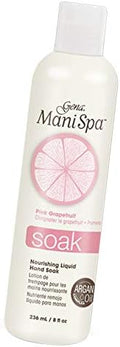 Gena Mani Spa Liquid Hand Soak | Softens, Moisturizes Hands, Nails, and Cuticles for Great Manicure Pre Treatment | Made in the Usa |Grapefruit Scent |8 Oz by Gena