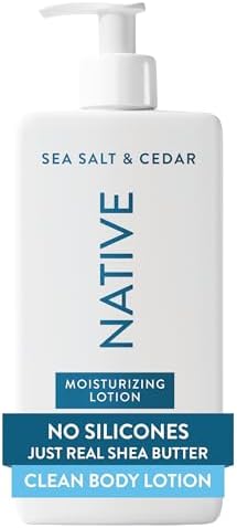 Native Body Lotion Contains Naturally Derived Plant-Based Moisturizers for Women and Men | Restores Dry Skin, Sea Salt & Cedar, 16.5 fl oz by Native
