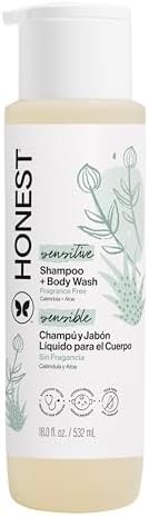 The Honest Company Shampoo & Body Wash, Tear-Free, Fragrance-Free, 18 fl oz by TheHonestCompany