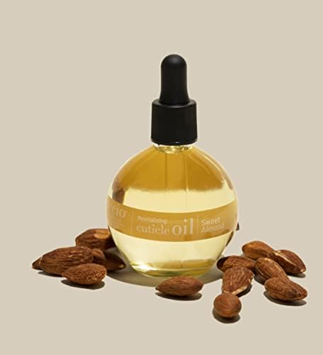 Cuccio Naturale Sweet Almond Revitalizing Cuticle Oil, Lightweight Fast-Absorbing Hydrating Nail & Cuticle Conditioner, Cold-Pressed Oils + Vitamin E, 2.30 Fl Oz (Pack of 3) - Image 2