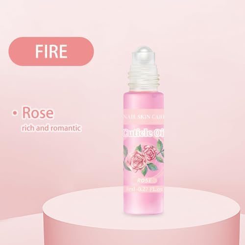 2pcs Cuticle Oil Roller Nourishing Cuticle Oil for Nails Hydrating and Cuticles Moisturizing Nail Care Products(Lemon & Rose) - Image 3