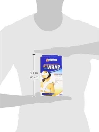 Bed Buddy Hot and Cold Neck Wrap, White - Microwavable Heating Pad & Cold Pack for Neck, Sore Muscles - Moist Heat Therapy Wrap