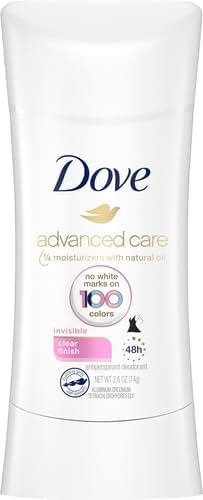 Dove Invisible Antiperspirant Stick Clear Finish No White Marks, 2.6 Ounce (Pack of 12) - Image 2