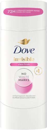 Dove Invisible Antiperspirant Stick Clear Finish No White Marks, 2.6 Ounce (Pack of 12) by Dove