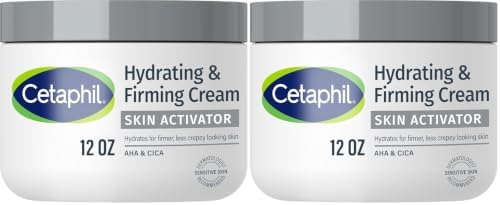 Cetaphil Skin Activator Hydrating & Firming Body Cream 12oz,Mandelic Acid (AHA) and Centella Asiatica (CICA) Cream,Hydrates and Firms Aging Skin,Anti-Aging Skincare,12 oz,(Pack of 2) by Cetaphil