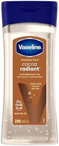 Vaseline Intensive Care Cocoa Radiant for Glowing Skin Body Gel Oil Made with Pure Cocoa Butter + Replenishing Oils 6.8 fl oz by Vaseline