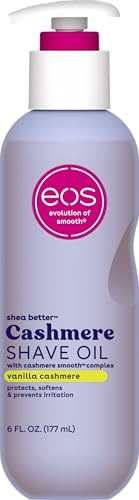 eos Vanilla Cashmere Shave Oil- Moisturizing Natural Shea Butter, 6 fl oz by eosproducts