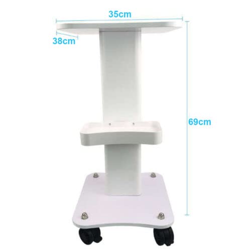 Beauty Trolley Professional Salon Spa Pedestal Rolling Cart Wheel Stand Storage Equipment Machine Organizer Tray For Ultrasonic Cavitation Rf Coloring Hair Mobile Holder Stylist Esthetician Facial