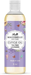Cuticle Oil Refill Size for Dry Cracked Cuticles (Lavender 8oz) by Maccibelle