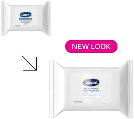 Cetaphil Gentle Makeup Removing Face Wipes,Daily Cleansing Facial Towelettes Gently Remove Makeup,Fragrance and Alcohol Free,25 Count (Pack of 12) - Image 4