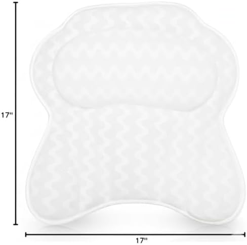 Bathtub Pillow with Neck & Back Support, Soft 3D Mesh Bath Cushion - Image 2