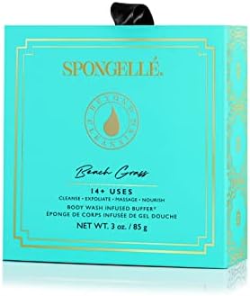 Spongellé Beach Grass Wild Flower Bath Sponge with Box for Mothers Day Gift | Built-in Body Wash & Body Scrubber, Shower Loofah Sponge for Women | 14+ uses - Image 3