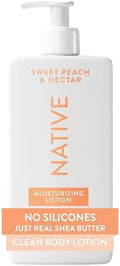 Native Body Lotion Contains Naturally Derived Plant-Based Moisturizers for Women and Men | Restores Dry Skin, Peach & Nectarine, 16.5 fl oz by Native