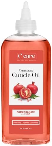C CARE Pomegranate and Fig Cuticle Oil For Nails - Repairs Cuticles Overnight - Moisturizes and Strengthens Nails and Cuticles - 8oz by CCARE
