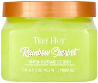 Tree Hut Rainbow Sherbet Body Scrub, Exfoliating Sugar Scrub, Vegan, 18 Ounce (Pack of 12) by TreeHut