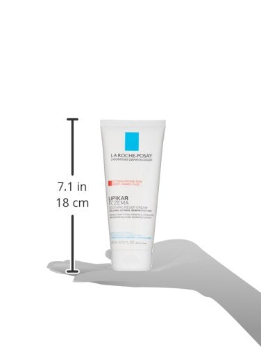 La Roche-Posay Lipikar Soothing Relief Eczema Cream,Face and Body Lotion For Eczema and Sensitive,Dry Skin,Moisturizer with Colloidal Oatmeal to Relieve Irritation,(Pack of 2)