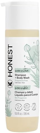 The Honest Company Shampoo & Body Wash, Tear-Free, Fragrance-Free, 10 fl oz by TheHonestCompany