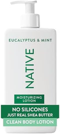Native Body Lotion Contains Naturally Derived Plant-Based Moisturizers for Women and Men | Restores Dry Skin, Eucalyptus & Mint, 16.5 fl oz by Native
