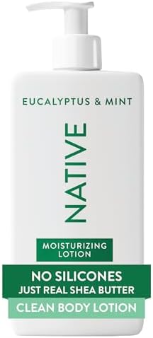 Native Body Lotion Contains Naturally Derived Plant-Based Moisturizers for Women and Men | Restores Dry Skin, Eucalyptus & Mint, 16.5 fl oz by Native
