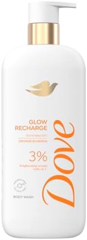 Dove Serum Body Wash Glow Recharge illuminates & Exfoliates skin with brightening Vitamin C Serum 18.5 Fl Oz (Pack of 4) - Image 2