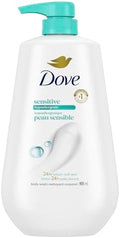 Dove, Body Wash for Softer and Smoother Effectively Washes Away Bacteria While Nourishing Your, Sensitive Skin, 34 Fl Oz (Pack of 3) by Dove