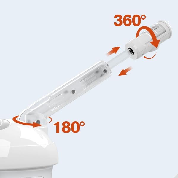 Hair Steamer Kingsteam 2 in 1 Ozone Facial Steamer, Design for Personal Care Use at Home or Salon Bar