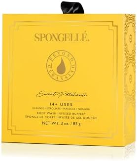 Spongellé Sweet Patchouli Wild Flower Bath Sponge with Box for Mothers Day Gift | Built-in Body Wash & Body Scrubber, Shower Loofah Sponge for Women | 14+ uses - Image 2